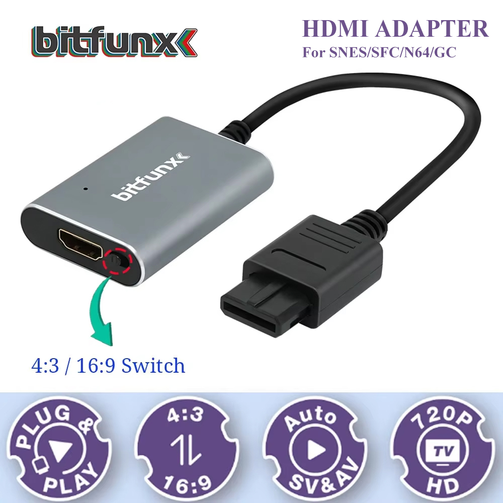 Retro Gaming Machine - Bitfunx 720P Svideo / AV To
