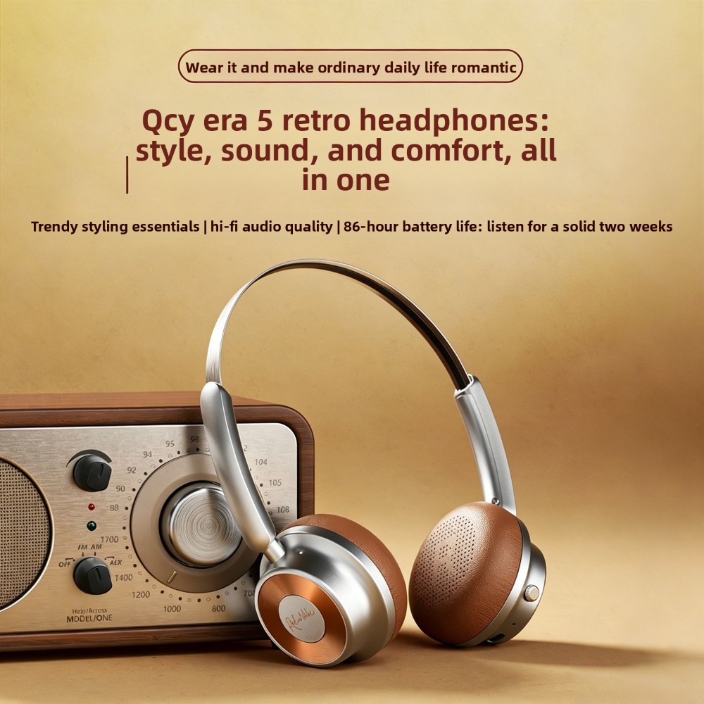 Retro Gaming Headset - Retro Over Ear Wireless Bluetooth Headphones,