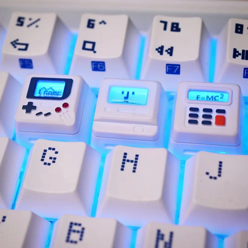 Retro Gaming Machine - K-04 3-in-1 Creative Retro Transparent Keycap