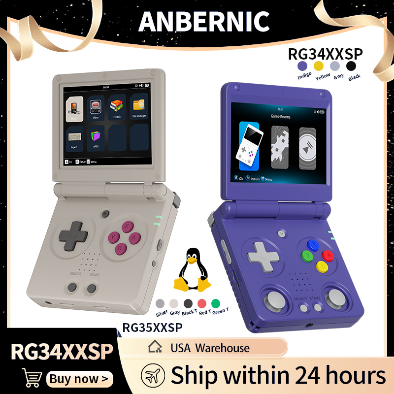 Anbernic RG34XXSP RG35XXSP Fli - Retro Gaming Console Lego 评论和价格