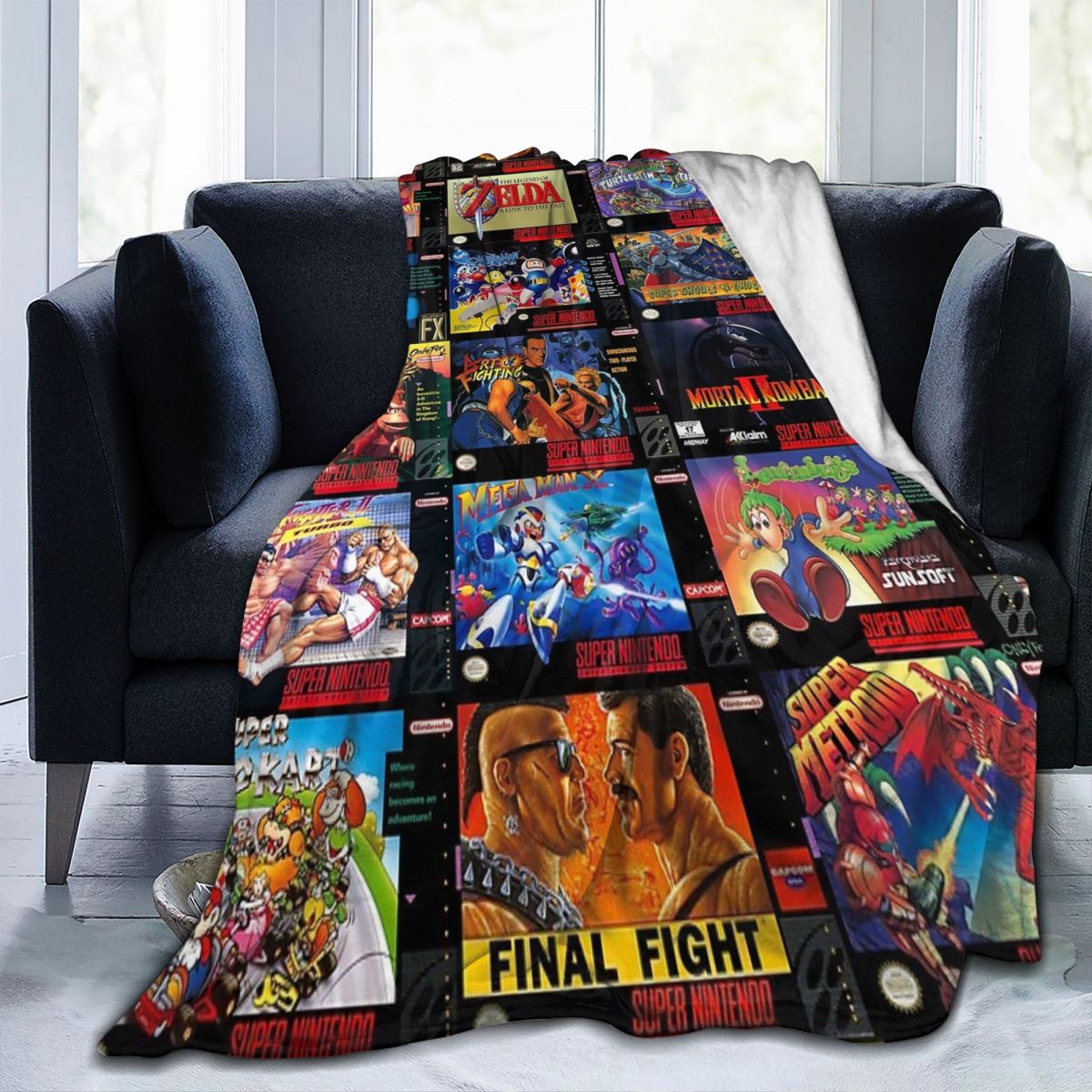 Retro Gaming Boxes Blankets Fl - Retro Gaming Portable 评论和价格