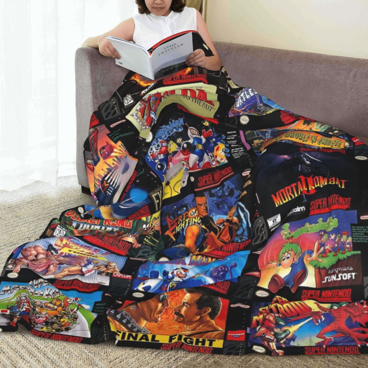 Retro Gaming Boxes Blankets Fl - Retro Gaming Portable 评论和价格