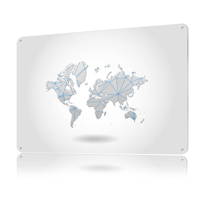 World Map Tinplate Poster Cust - World Of Retro Gaming 评论和价格