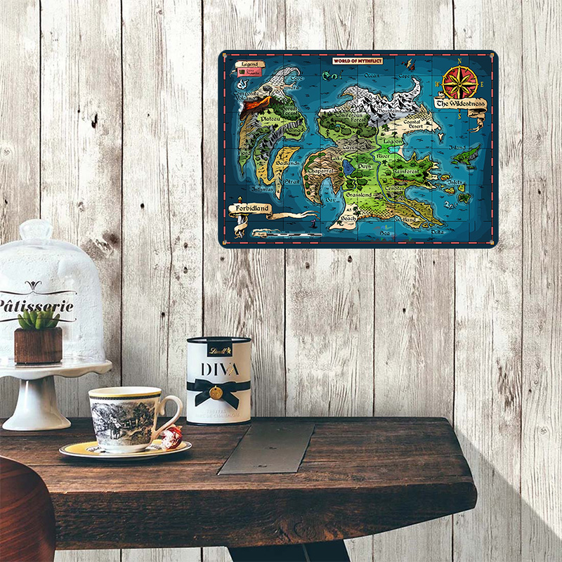 World of Mythflict Fantasy Map - World Of Retro Gaming 评论和价格