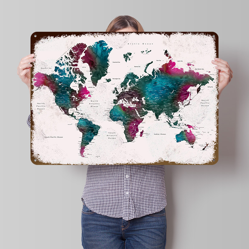 Detailed World Map Iskha Light - World Of Retro Gaming 评论和价格