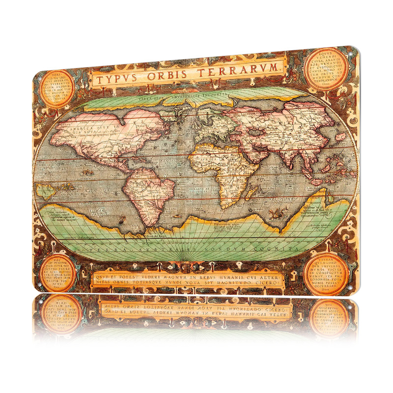 Old Map of the World Printed P - World Of Retro Gaming 评论和价格