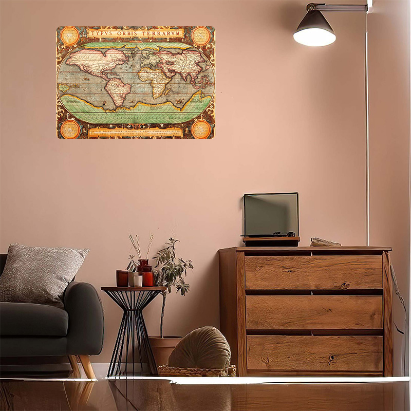 Old Map of the World Printed P - World Of Retro Gaming 评论和价格