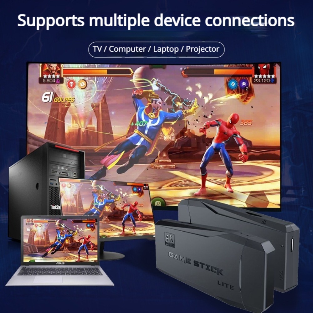 Portable 4K Retro Game Stick C - Retro Gaming Console Lego 评论和价格