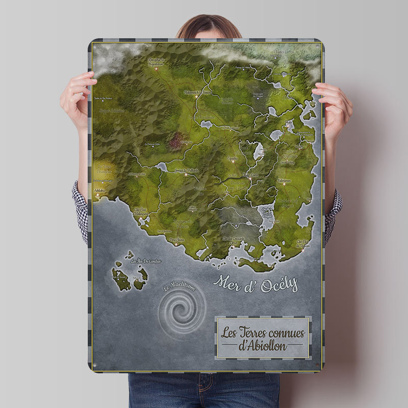 Abiollon World Map Metal Poste - World Of Retro Gaming 评论和价格