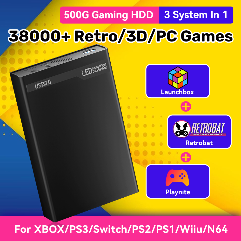 Mix500G Portable Game Hard Dri - Retro Gaming Hard Drive 评论和价格