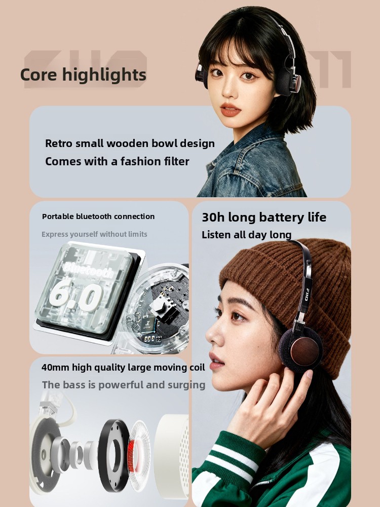 FiiO EH11 Wireless Headphones  - Retro Gaming Headset 评论和价格