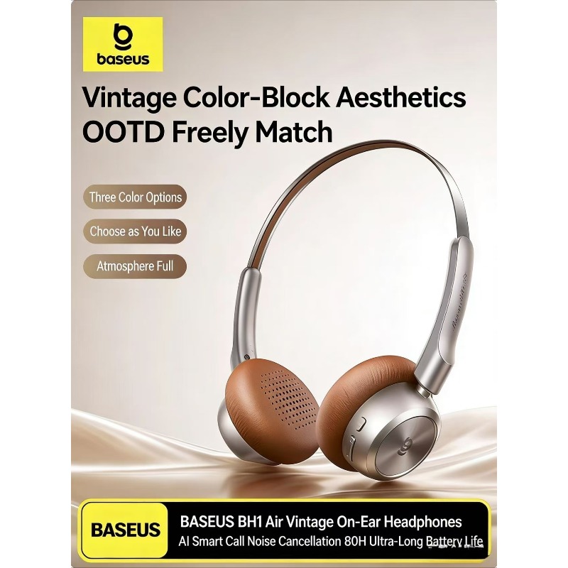 BASEUS BH1 Air Retro Bluetooth - Retro Gaming Headset 评论和价格
