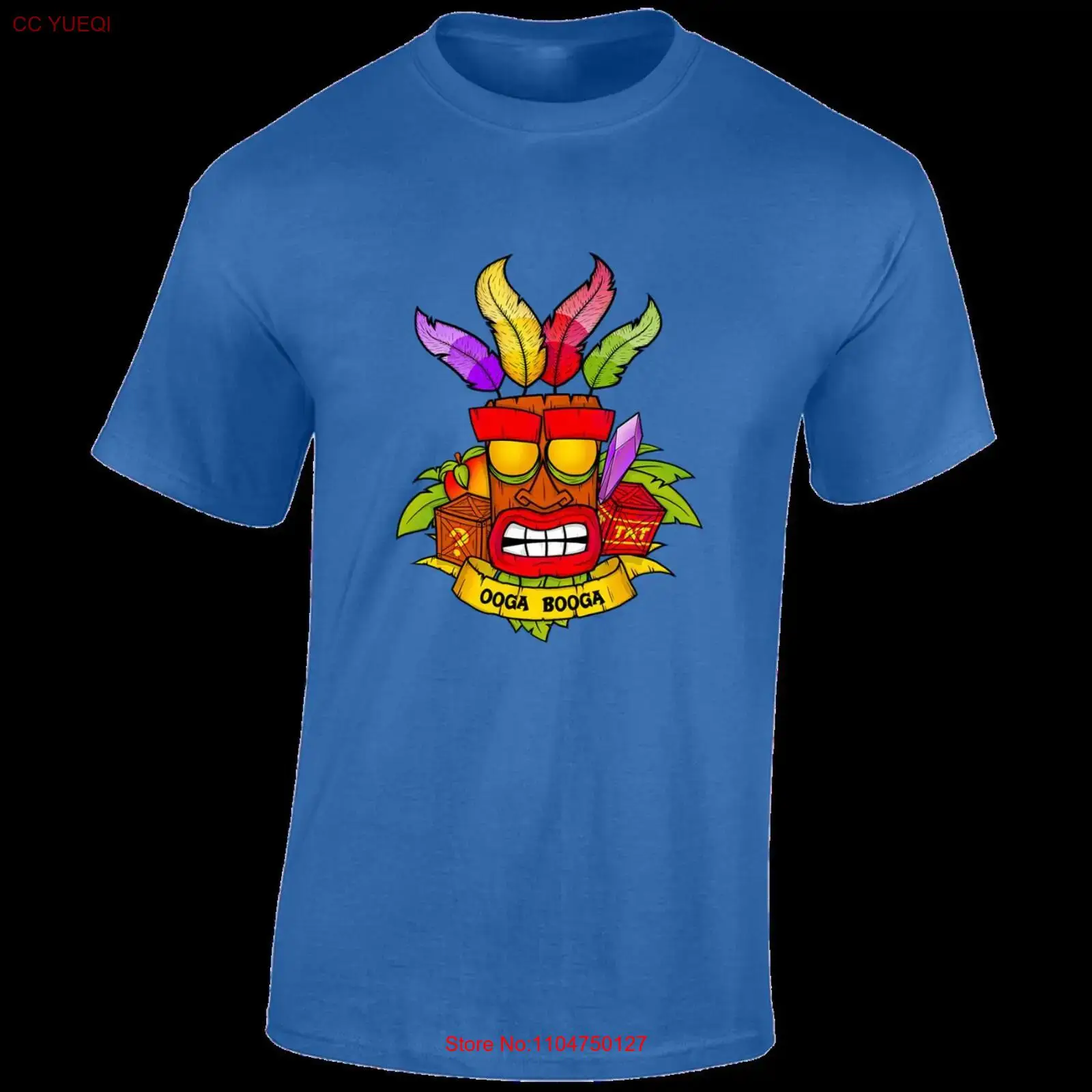 Oga booga crash mens T Shirt r - Retro Gaming T Shirts 评论和价格
