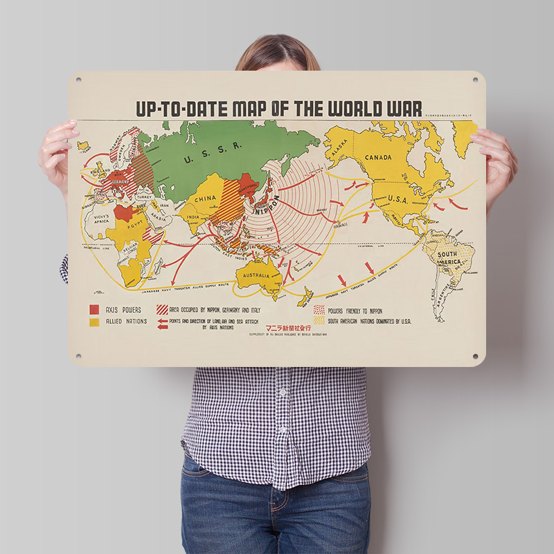 Map Of The World War Personali - World Of Retro Gaming 评论和价格