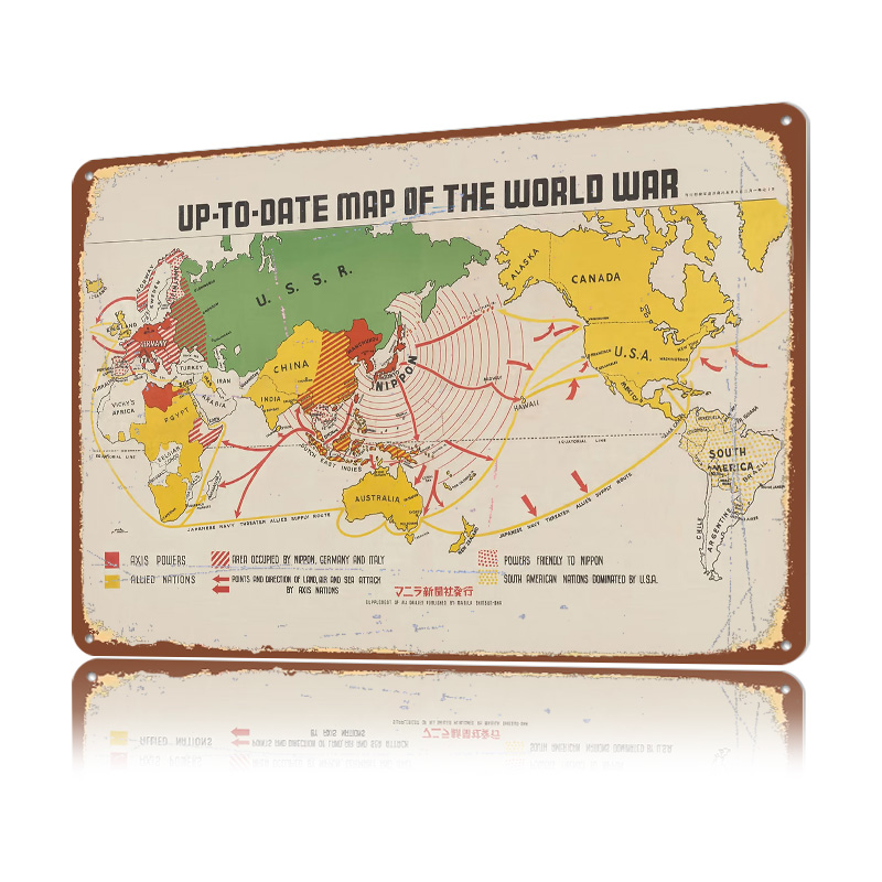 Map Of The World War Personali - World Of Retro Gaming 评论和价格